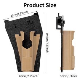 Fishing Rod Holders Holster, Fly Fishing Rods Holder Rack, Portable Fish Pole Holster, Hands-Free Rod Holder,Slide-in Fishing Rod Belt Hip Holster for Bank Fishing,Brown