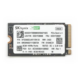 ELECTROCOOKIE M.2 NVMe SSD Kit for Raspberry Pi 5 - Includes PCIe M.2 HAT and 256GB SSD