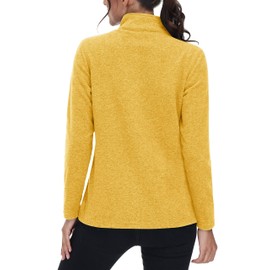 MAGCOMSEN Fleece Jacket Women Zip UP Lightweight Soft Polar Warm Winter Jackets for Women with Pockets Outdoor M