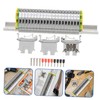 KOMBIUDA 1Set Din Rail Terminal Block Assembly Kit with Ground