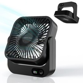 LAIDOLAILA 2025 Cruise Ship Approved Fan, Magnetically Hangs from Stateroom Ceilings and Walls USB Rechargeable Cruise Ship Essentials Carnival Packing List for Cabin Items Must Have (Black)