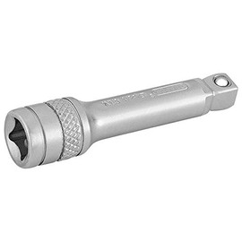 Draper 16720 1/4 Inch Square Drive Polished Wobble Extension Bar, 50mm , Blue