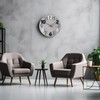 Stellarize Wanduhr Groß Ohne Tickgeräusche Modern Holz 3D Küchenuhr für