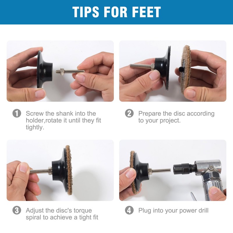 S SATC 25Pcs Coarse Sanding Disc 3 Inch Quick Change