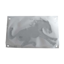 OEM M2DZ-9942528-A Silver Bucking Bronco Tailgate Emblem Made for Bronco 2021-2023