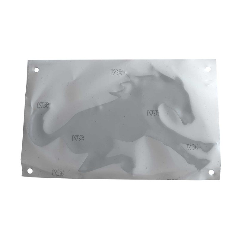 OEM M2DZ-9942528-A Silver Bucking Bronco Tailgate Emblem Made for Bronco