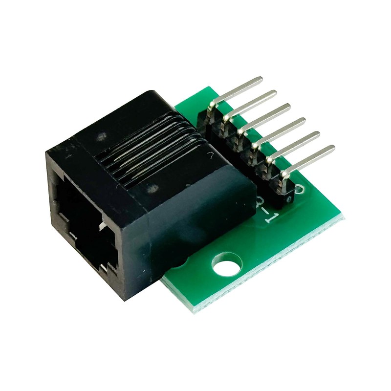 PENGLIN 2PCS RJ11 Connector with PCB Board,RJ11 6P6C Breakout Board