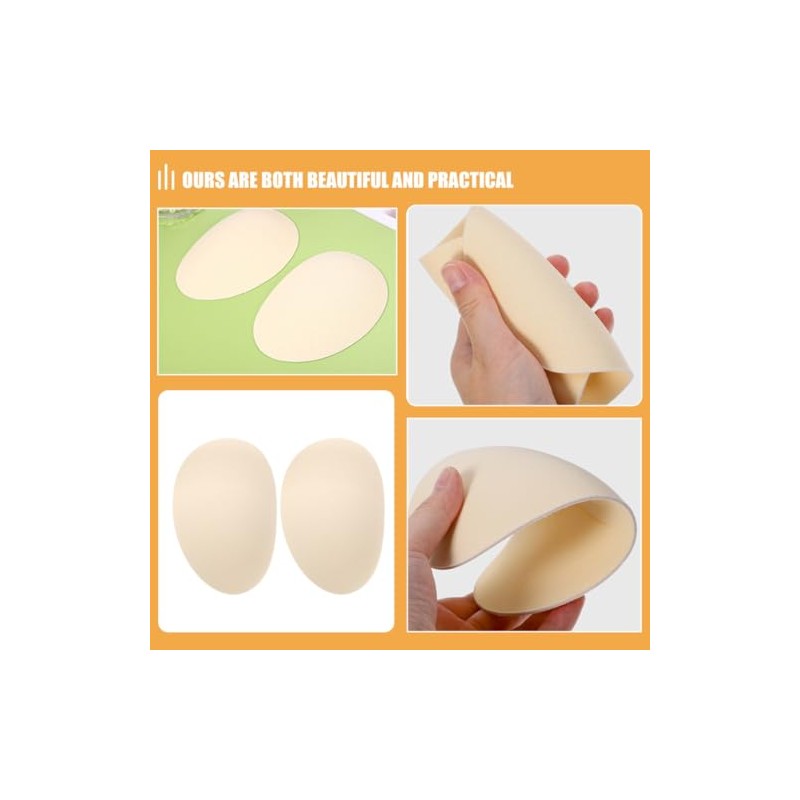 Almohadillas para Glúteos de Chinlon 1 Par, Beige, para Mujer