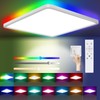 Yexati LED Ceiling Light Dimmable, 24W 3200LM 13 RGB Color