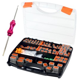685 PCS Deutsch Connector Kit, 2 3 4 6 8 12 Pin Grey DT Connector with 16# Stamped Contacts, Deutsch Pin Connector Removal Tool, Waterproof Automotive Electrical Connector