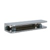 Square Glass Holder 100 x 27 mm for 6-10 mm