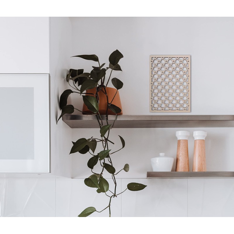 Lattice Panel with a Heart Decorative Design MDF Home &