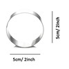 ZDYWY Round Ring Circle Shaped Cookie Cutter
