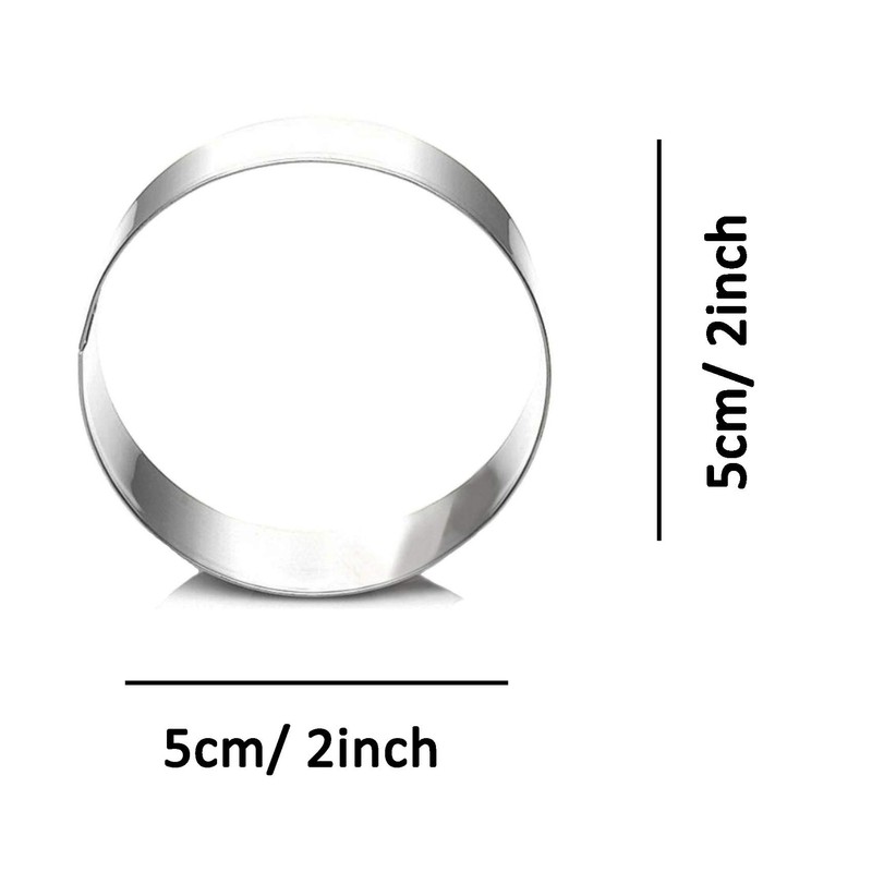 ZDYWY Round Ring Circle Shaped Cookie Cutter