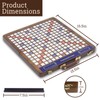 Wooden Folding Crossword Board Game – Word Game Set with