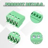 sourcing map 30PCS 4-Pin PCB Mount Screw Terminal Block Connectors