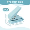 CPJJ Pack of 2 small hole punches, punch for folders,