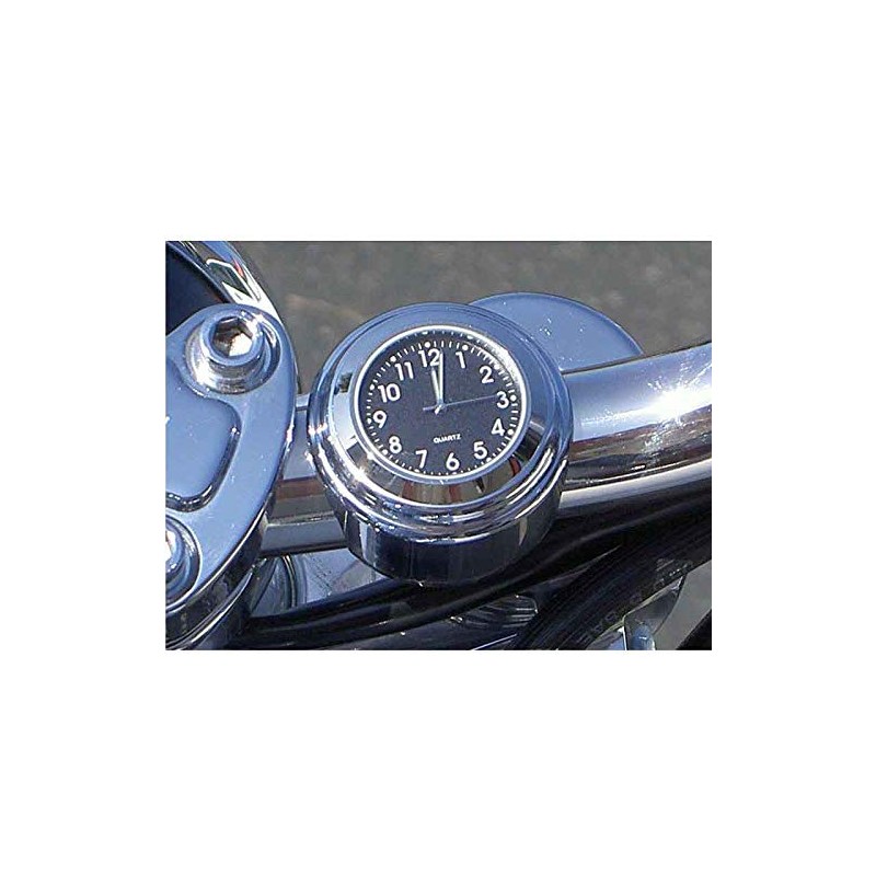 Karun Motorcycle Handlebar Mount Watches, 7/8 1" Waterproof Handlebar Dial