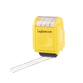 LEGILINER- 1/2" Dashed Handwriting line, Rolling, self-Inking Stamp. Handwriting Practice Tool for Teachers/OT’s/Homeschool/Special Ed, Kindergarten/1st/2nd Grade Size.