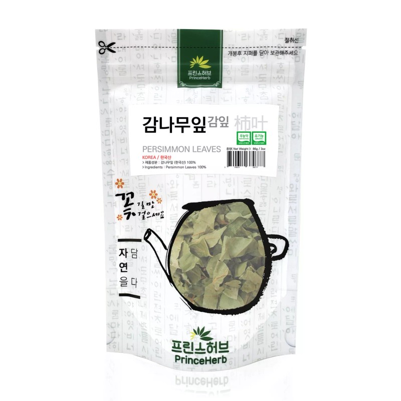 PrinceHerb Medicinal Korean Herb, Persimmon Leaves Dried loose leaves 3oz