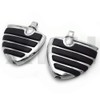 SMT- Chrome Billet Aluminum Wing Mini Floorboard Compatible With Victory