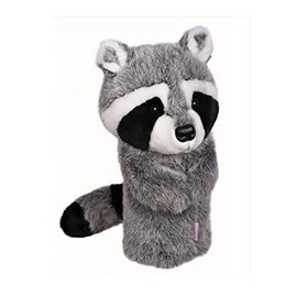 Daphne's Novely Headcover - Raccoon, grey, white, black