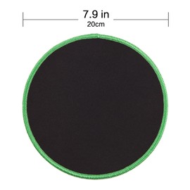 Paquete de 3 alfombrillas redondas para mouse para el hogar, oficina, computadora, computadora, computadora portátil, viajes, pequeña alfombrilla para mouse de 7.9 pulgadas, tela suave y suave con