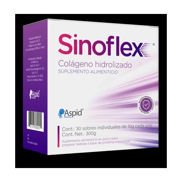 Sinoflex Colágeno Hidrolizado Con 30 Sobres