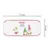 UPware Holiday Gnome Melamine Serving Tray, 15 x 6.5 Inch