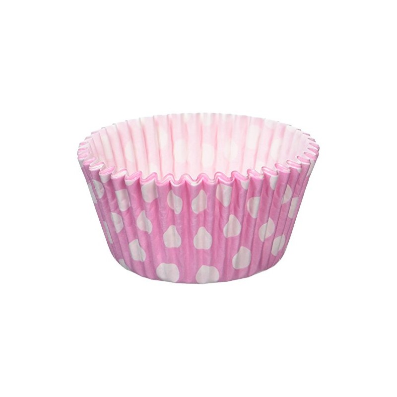 Holly Cupcakes 180 Excellent Quality Pink Polka Dot Muffin Cases