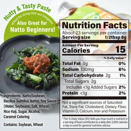 KYOTO YAMASAN UJI Japanese Natto and Koji Mix, 2 Fermented Foods in 1, Rich Umami and Healthy, Superfood, Versatile Condiment for Topping Rice and Various Dishes, Non-GMO, Made in Japan 180g(6.3oz)