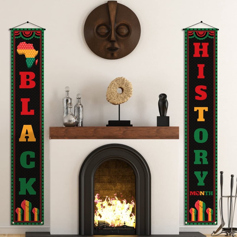 Black History Month Front Door Banner February Black Pride Juneteenth