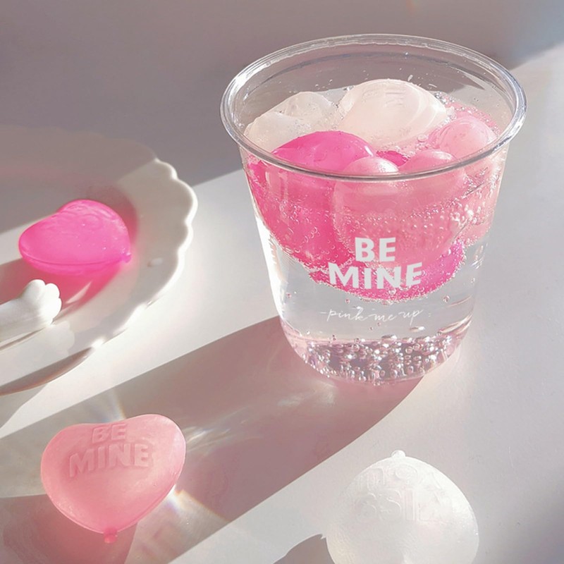 Reusable Ice Cubes, 15 Pack Colorful Heart Shaped Ice Cubes