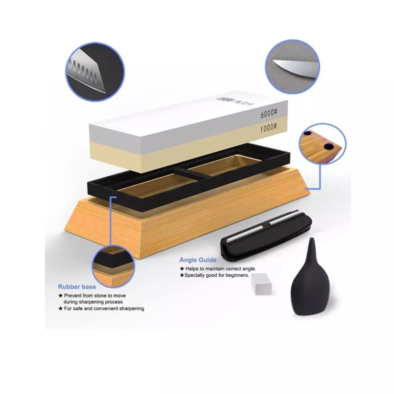 Grinder Double Sided Ceramic Combination Sharpening Stone - 1000/6000 -TG2015