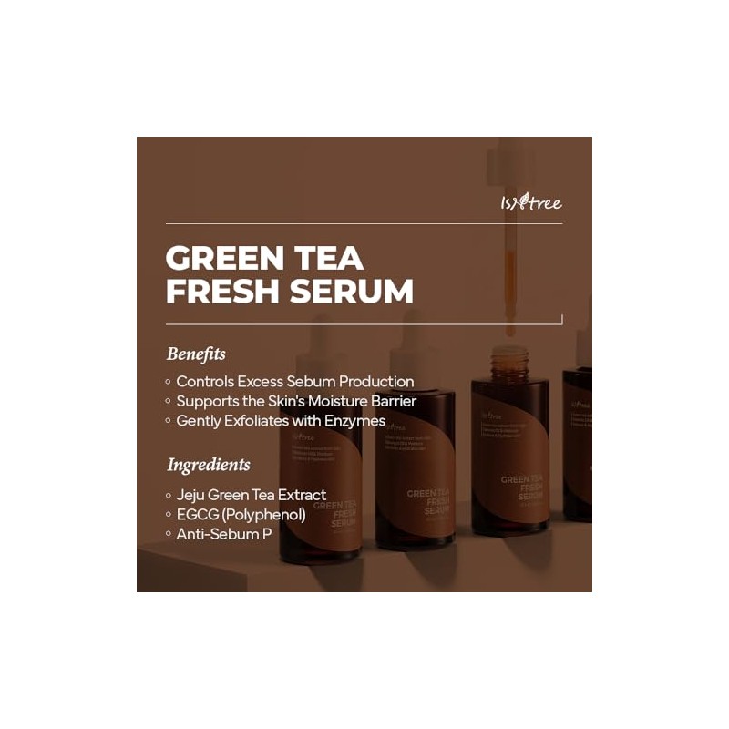 ISNTREE Suero Facial Green Tea Fresh Serum - Coreano con
