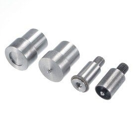 sourcing map 12 mm Press Studs Button Shape for Hand Press Machine Setter Carbon Steel Tip Fasteners Tool M8 x 1.25 mm Installation Thread