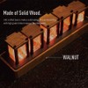 Adventurers Nixie Tube Clock,Walnut Wood RGB Digital Clock,Retro Modern Desktop