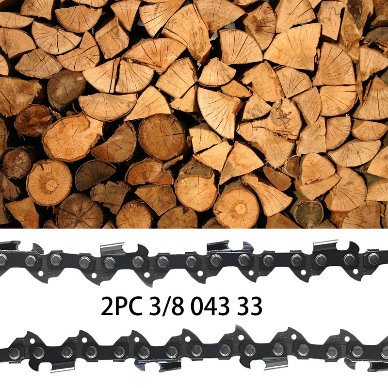Opuladuo 2 x Saw Chains 20 cm 3/8 Inch 1.1