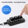 Customize 3 Keys Keyboard Black 3 Keys One Handed Mini