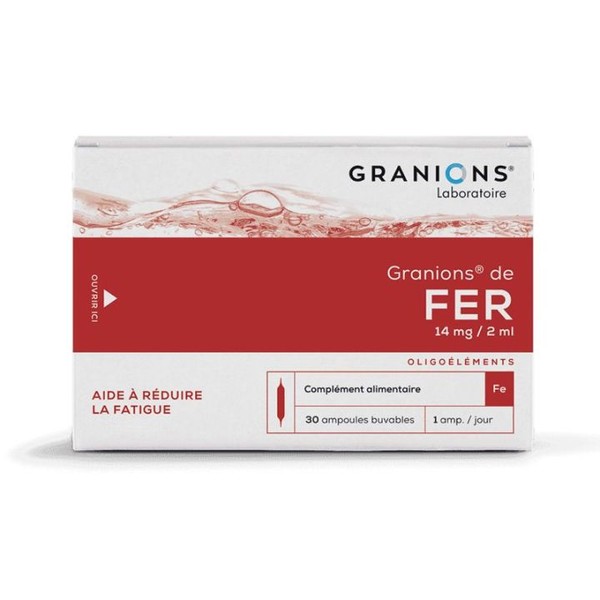 Granions Fer 30 Ampoules buvables