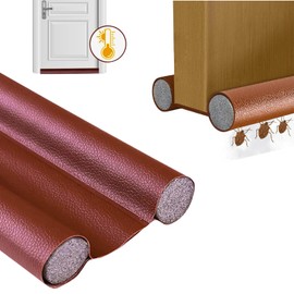 Draught Excluder for Doors - Insulating Door Seal Prevents Dust and Insects from Entering - Door Draught Excluder - Door Bottom Seal and Interior Doors, Adjustable up to 96 cm (Marrón)