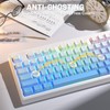 Free wolf M87 V2 87 Keys Membrane Gaming Wireless Keyboard,80%
