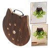CIYODO 1Pc Hanging Plants Board Durable Wooden Wall Planter for