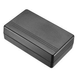 TOP-VIGOR 103x61x31mm Mini Dustproof Electrical Junction Box, ABS Plastic Project Boxes for DIY Electronics Projects, Indoor Power Module Case, Instrument Case Box, Black