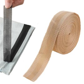 Trousers Edge Modified Strips, Iron-on Instant Hem Tape, 5m/5.47inch Pants Edge Shorten Self-Adhesive, 25mm Trouser Mouth Paste Edge Fabric Tape for Suit Jeans Trousers, DIY Sewing Accessories (Brown)