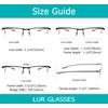 LUR READING GLASSES 3 pack Half-rim Readers