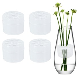 Roinaid Hanataba Flower Holder for Vases, Transparent Spiral Shaft Holder, Suitable for Homemade Flower Gifts, Table Decorations for Wedding Parties (S)