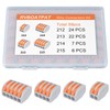 RVBOATPAT 59pcs Lever Wire Connectors Kit Push-In Electrical Connectors Quick