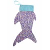 I Believe in Mermaids - Sequin Shark Tail Christmas Stocking