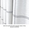 HALL & PERRY The Grid Ellis White and Black Fabric